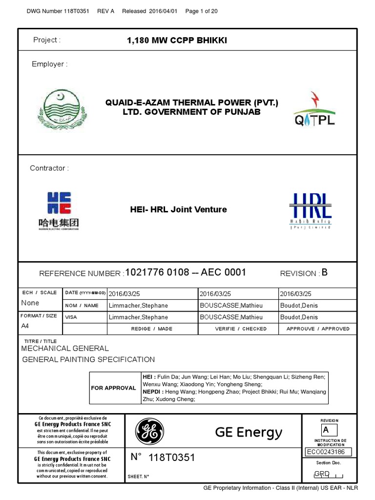 0108 118T0351 General Painting Specification PDF Galvanization