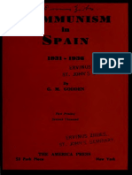 GM Godden - Communism in Spain - 1931-1936