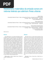 Modelamento Matematico Da Emissão Sonora