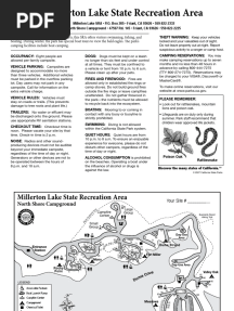 Millerton Lake State Recreaion Area Campground Map