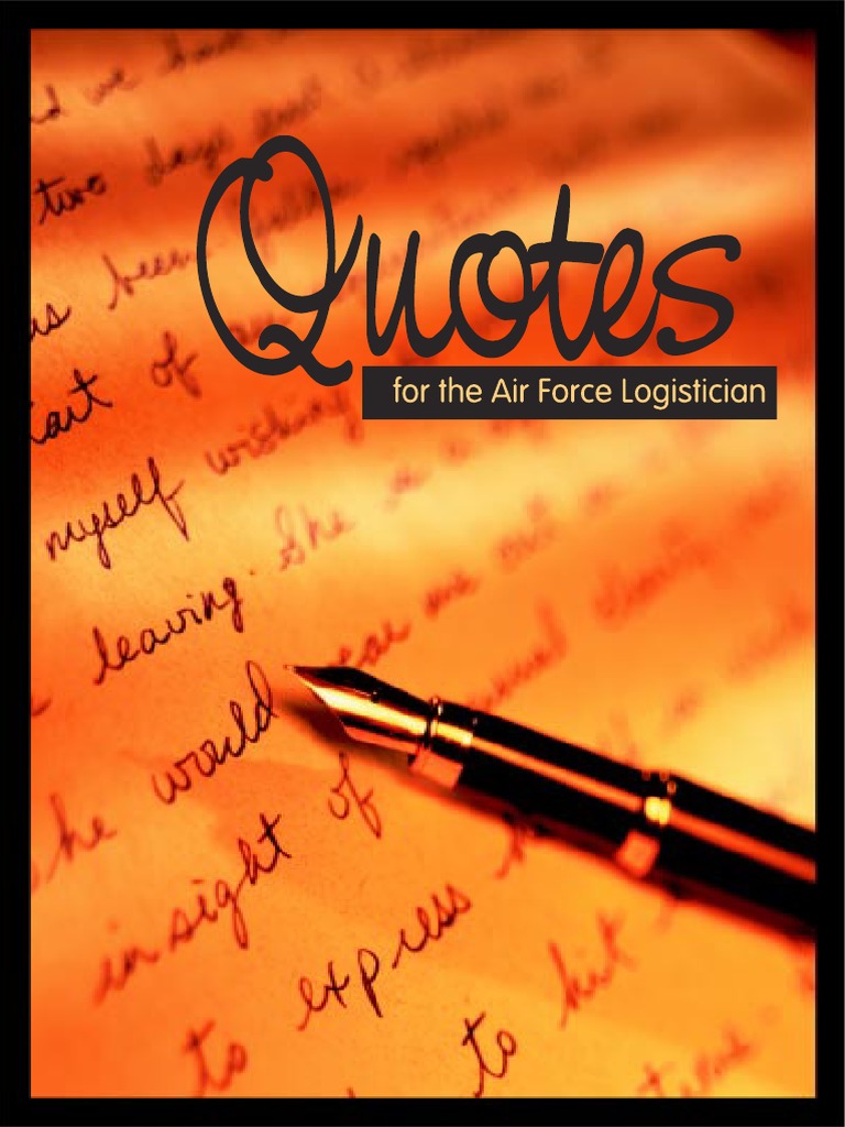 Quotes for Air Force Logisticians | PDF | United States Air Force ...