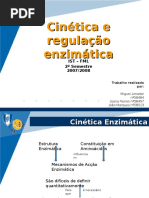 5º Tema - Cinética e Regulaço Enzimática_Cinética e Regulaço Enzimática Trabalho Final