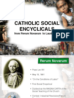 Catholic Social Encyclicals: From Rerum Novarum To Laudato Si'
