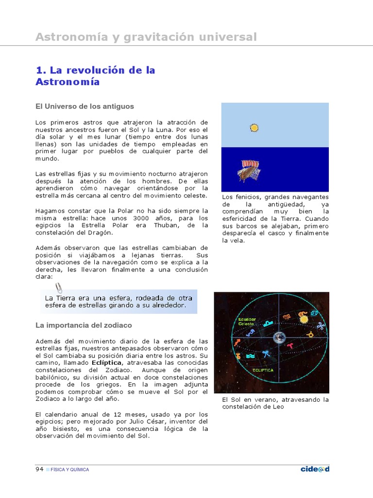 Historia de la Astronomía | PDF | Heliocentrismo | Marea