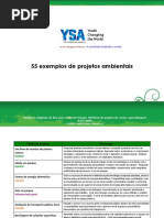 55 Exemplos de Projetos Ambientais