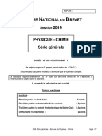 BREVET Physique-Chimie 2014