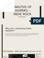 Analysis of Digipaks - Indie Rock