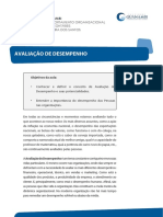 Slides - Avaliação de Desempenho