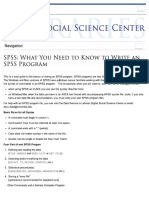 How to Write an Spss Program