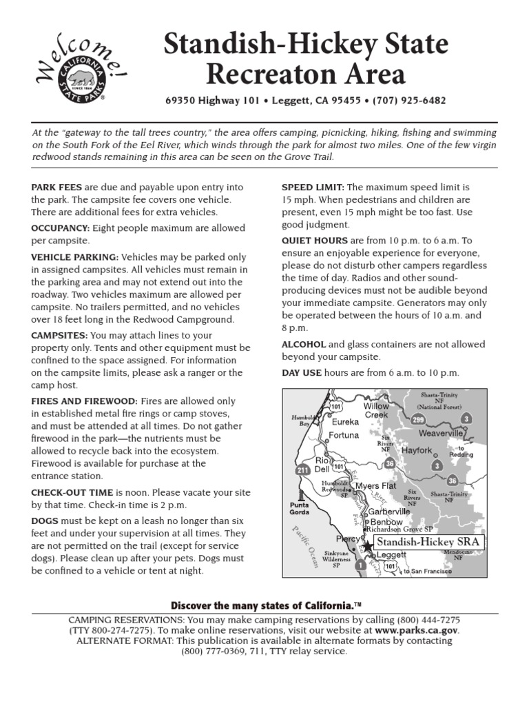 StandishHickey State Recreaion Area Campground Map Campsite Camping