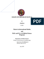 UP-PolSci Graduate Manual