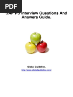 SAP PS Interview Questions and Answers Guide.: Global Guideline