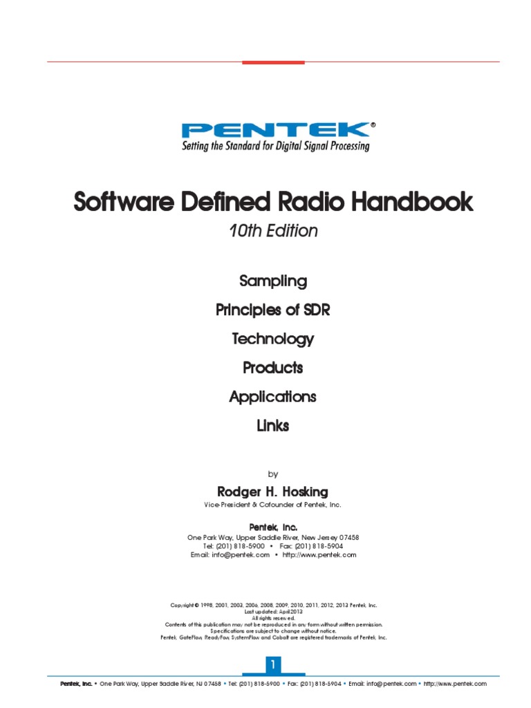 SDR HB 10th Apr 13 | PDF | Software Defined Radio | Sampling (Signal ...