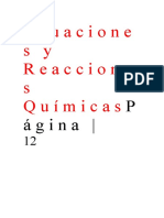 Ecuaciones y Reacciones QuímicasPágin1