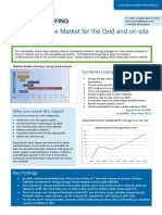 Market Briefing: Energy Storage for Grid and PV