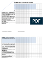 Educator Standards Alignment Chart For The Physical Education EC-12 Certificate