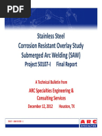 316L CRO - SAW Study - Final Report