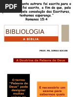 Bibliologia - Aula 01