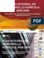Plan Integral de Desarrollo Agricola