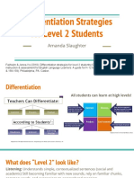 Differentiation Strategies For Level 2 Students