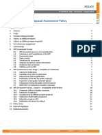 Offshore Project Proposal Assessment Policy