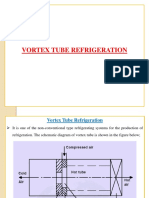 Vortex Tube Steam Jet Refrigeration