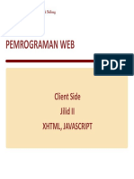 Minggu 4 (XHTML, JavaScript)