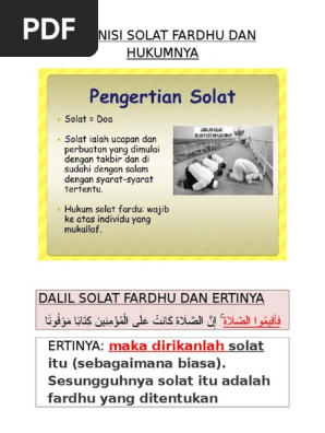 Definisi Solat Fardhu Dan Hukumnya Solat Itu Sebagaimana Biasa Sesungguhnya Solat Itu Adalah Fardhu Yang Ditentukan Pdf