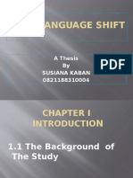 Karo Language Shift: A Thesis by Susiana Kaban 0821188310004