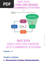 Of E-Commerce Systems 7: Analysis and Design