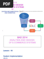 Analysis and Design: of E-Commerce Systems 10