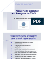 How To Assess Aortic Dissection and Aneurysms by 2D Echo