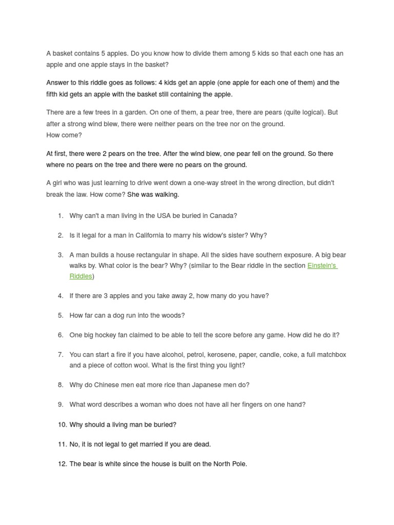 A Basket Contains 5 Apples Download Free PDF Leisure