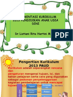 Implementasi Kurikulum 2013 PAUD Jakarta Utara