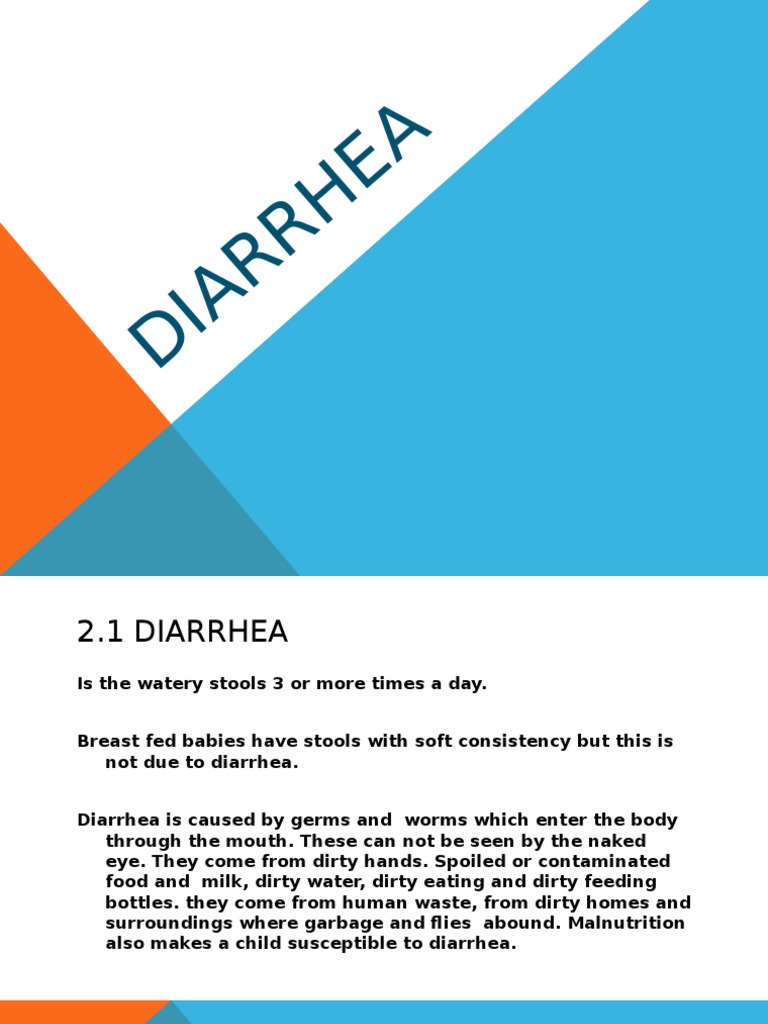 Diarrhea Ppt Diarrhea Dehydration Free 30day Trial Scribd