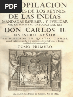 Leyes de Indias, I | PDF