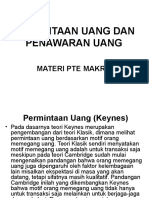 Permintaan Dan Penawaran Uang