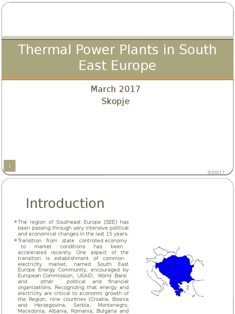 Thermal Power Plants in Southeast Europe | PDF | Power Station ...