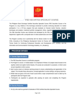 Program Primer - PSE Securities Course