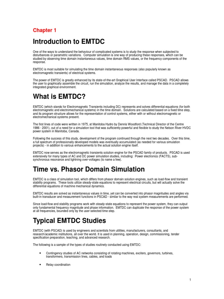 Emtdc Users Guide v4 6 0 | PDF | Parameter (Computer Programming ...