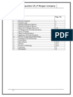 Index:: Mergers and Acquisition of J.P Morgan Company