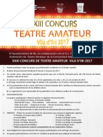 Xxiii Concurs de Teatre Amateur 2017 - Castellano & Valenciano