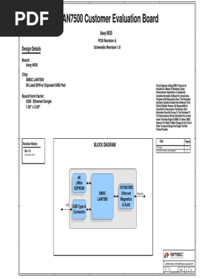 LAN7500 Customer Evaluation Board: Design Details | PDF