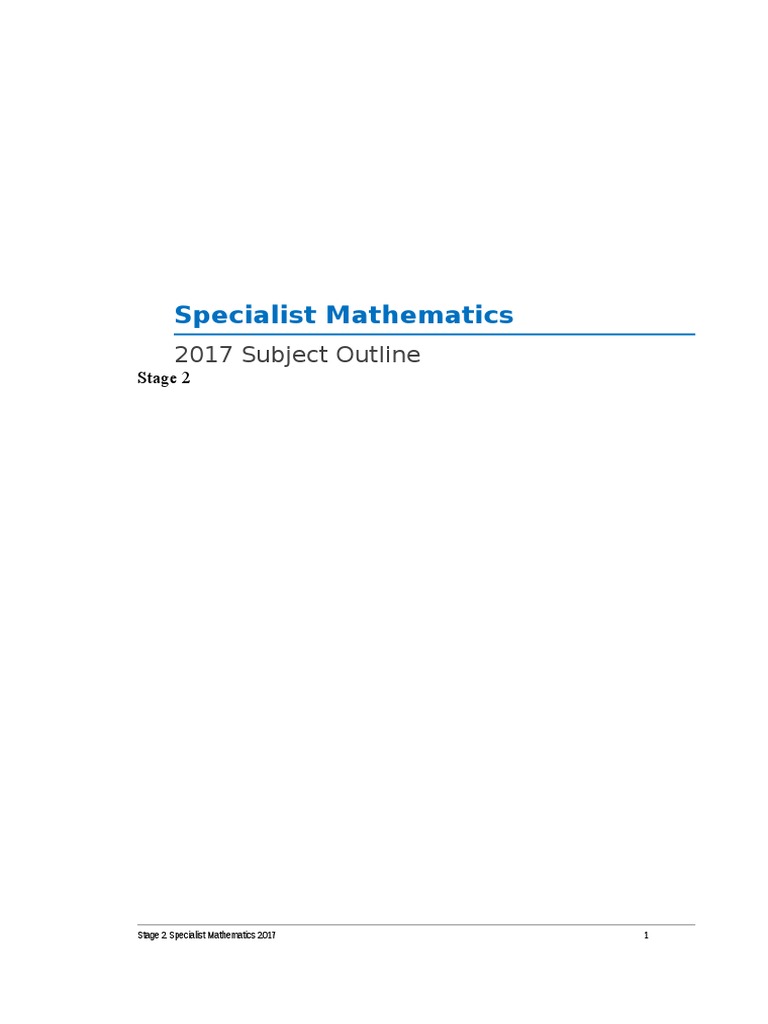 Mathematics subject outline picture