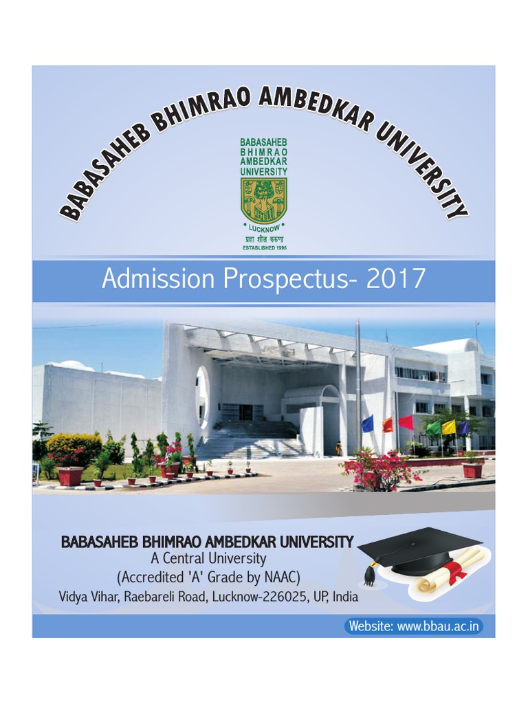 BBAU Prospectus PDF University And College Admission Postgraduate