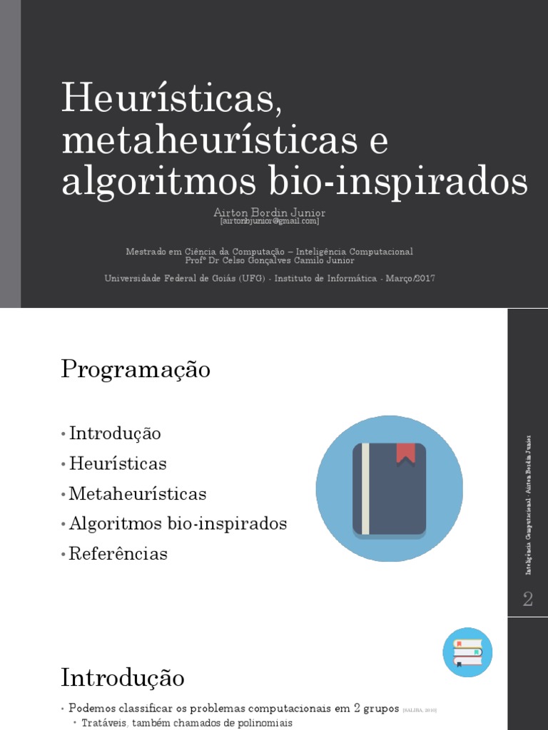 Heurísticas e Metaheurísticas em Algoritmos | PDF | Rede neural ...