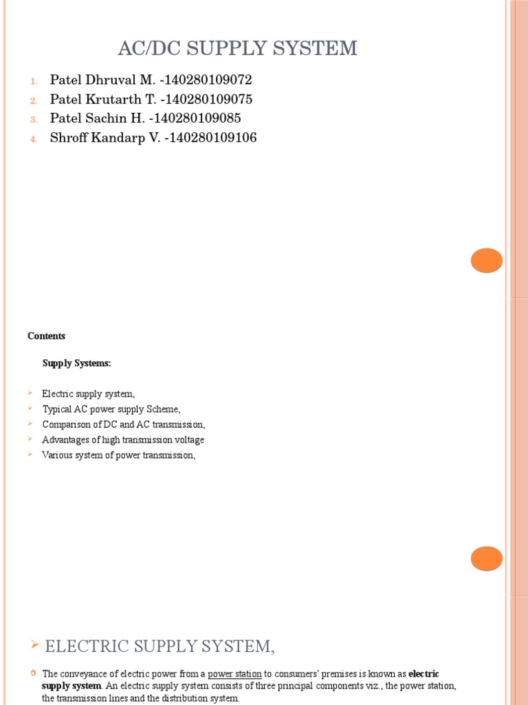 AC vs DC Power Transmission Overview | PDF | Alternating Current ...