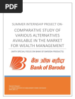 Comparative Study of Various Alternatives Available in The Market For Wealth Management PDF