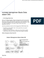Manajemen Basis Data SIG