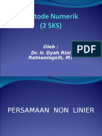 MENYELESAIKAN PERSAMAN NON LINIER